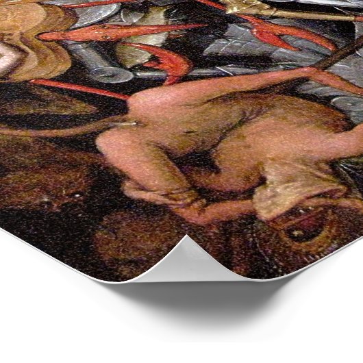 ピエテル・ブルーゲルの「反乱天使たちの秋」 ポスター (角)