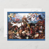ピエテル・ブルーゲルの「反乱天使たちの秋」 ポストカード (正面/裏面)