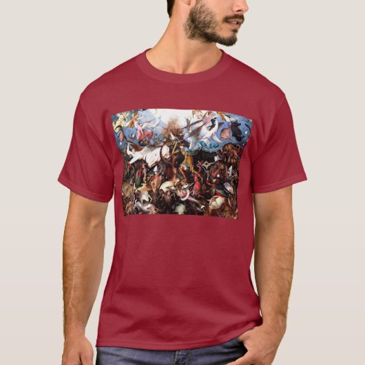 ピエテル・ブルーゲルの「反乱天使たちの秋」 Tシャツ (正面)
