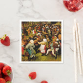 ピエテル・ブルーゲル長老の結婚踊り スタンダードカクテルナプキン (インサイチュ)