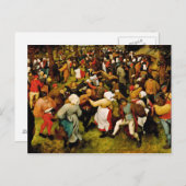 ピエテル・ブルーゲル長老の結婚踊り ポストカード (正面/裏面)