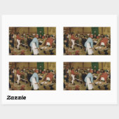 ピエテル・ブルーゲル長老 – 結婚農夫 長方形シール (シート)