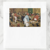 ピエテル・ブルーゲル長老 – 結婚農夫 長方形シール (バッグ)