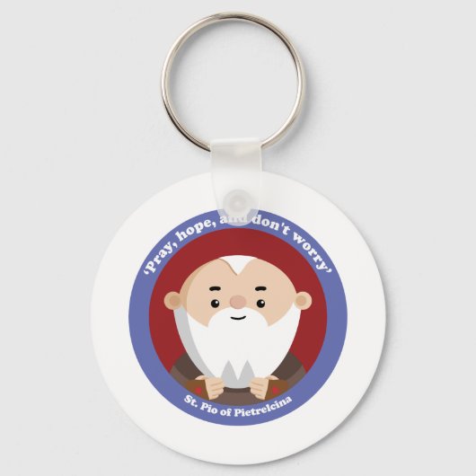 ピエトレシーナのセントピオ キーホルダー (正面)