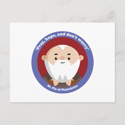 ピエトレシーナのセントピオ ポストカード (正面)