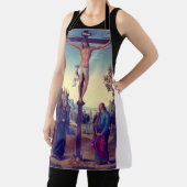 ピエトロ・ペルギノによるヴァージンとの十字架 エプロン (インサイチュ)