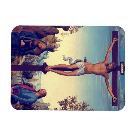 ピエトロ・ペルギノによるヴァージンとの十字架 マグネット (横)