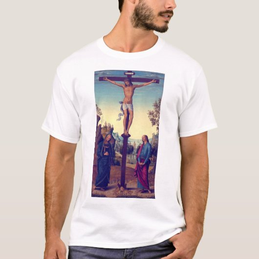 ピエトロ・ペルギノによるヴァージンとの十字架 Tシャツ (正面)