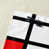 ピエト・モンドリアンの芸術のスタイルのモダンで明るいモノグラムの ビーチタオル (インサイチュ)