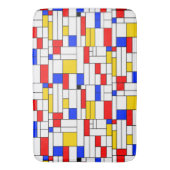 ピエト・モンドリアン風抽象芸術 バスマット (正面縦)
