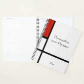 ピエト・モンドリアン - 幾何学的抽象構成 プランナー手帳 (ディスプレー)