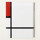 ピエト・モンドリアン - 幾何学的抽象構成 プランナー手帳 (裏面)