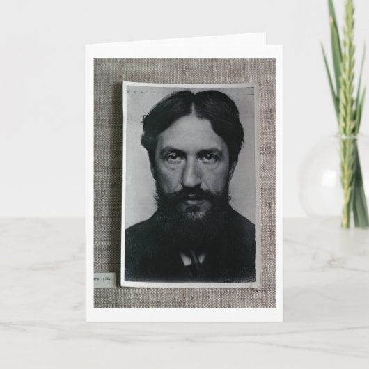 ピエト・モンドリアン(1872-1944年)、c.1910 (b/wの写真) カード (正面)