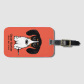 ピエバルダシュントかわいい子犬 ラゲッジタグ (正面横)