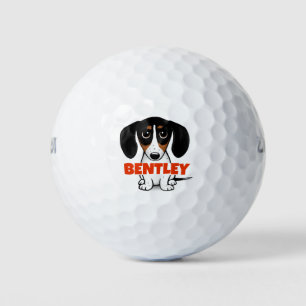 ピエバルダッチシュントかわいい子犬カスタム ゴルフボール
