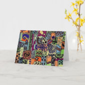 ピエピーピーピーーのアートワーク空白のカード カード (黄色い花)