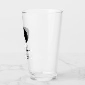 ピエボルドダクシュントかわいい子犬のカスタムグラス タンブラーグラス (左)