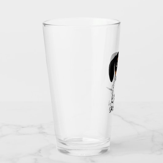 ピエボルドダクシュントかわいい子犬のカスタムグラス タンブラーグラス (右)