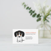 ピエボルド·ダクシュント|かわいい子犬の漫画 名刺 (スタンド正面)