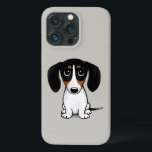 ピエボルド・ダクシュント |かわいい子犬 iPhone 13 PROケース<br><div class="desc">かわいい犬好きのiPhoneケース。黒と黄褐色と白のピエバルド・ダックスフント。</div>