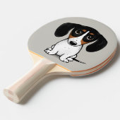 ピエボルド·ダクシュント|かわいい漫画の犬 卓球ラケット (正面アングル)