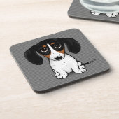 ピエボルド·ダクシュント·キュート·ワンピー·ドッグ コースター (左側)