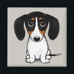 ピエボルド・ダシュント |かわいい子犬のマグネット マグネット<br><div class="desc">Piebald Dachshand愛好家のためのおもしろい冷蔵庫用マグネット。黒、タン、白のドキシ。このおもしろい犬とより多くのオリジナルウィナー犬のデザインと家やオフィスのためのより多くのアクセサリーのためのジェンのドードルの世界を訪問。</div>