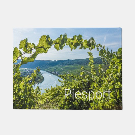 ピエポートモセルブドウヴィンテージつる植物お土産 ドアマット (正面)