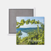 ピエポートモセルブドウヴィンテージつる植物お土産 マグネット (正面/裏面)