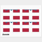 ピエモンテ州旗 長方形シール (シート)