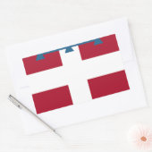 ピエモンテ州旗 長方形シール (封筒)