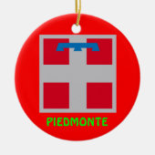 ピエモンテ、イタリアクリスマスオーナメント セラミックオーナメント (正面)