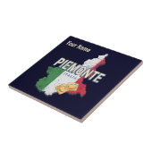 ピエモントイタリアレトロリージョンマップヴィンテージパスタ タイル (側面)