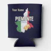 ピエモントイタリアレトロリージョンマップヴィンテージパスタ 缶クーラー (正面)