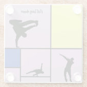 ピエラブスダンスモンドリアン通りヒップホップスタイル ガラスコースター (裏面)