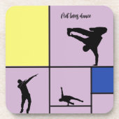 ピエラブスダンスモンドリアン通りヒップホップスタイル コースター (正面)