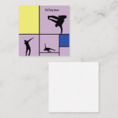 ピエラブスダンスモンドリアン通りヒップホップスタイル ノートカード (正面/裏面)