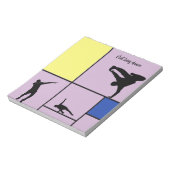 ピエラブスダンスモンドリアン通りヒップホップスタイル ノートパッド (回転)