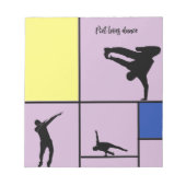 ピエラブスダンスモンドリアン通りヒップホップスタイル ノートパッド (正面)