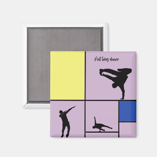 ピエラブスダンスモンドリアン通りヒップホップスタイル マグネット (正面/裏面)