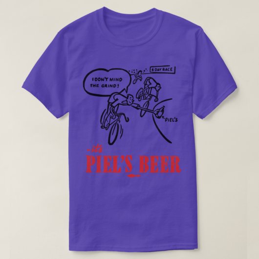 ピエルズラガーレトロランクビール Tシャツ (デザイン正面)