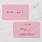 ピエレガントッお洒落クスタイリッシュモダンプレーン 名刺 (正面/裏面)