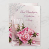 ピエレガントッかわいらしクシャンパンバラ誕生会 招待状 (正面/裏面)