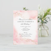 ピエレガントッかわいらしク金ゴールドグリッター30歳 招待状 (スタンド正面)