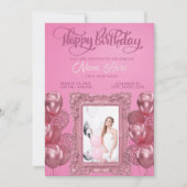 ピエレガントッカスタムク誕生日 招待状 (正面)