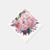 ピエレガントッガーリークウォーター色フローラ スタンダードカクテルナプキン (角)