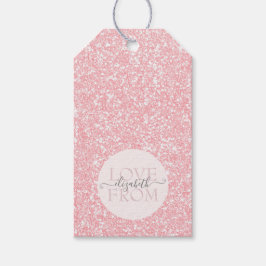 ピエレガントッガーリークグリッターDIY名 ギフトタグ
