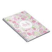 ピエレガントッガーリーク名門私立校風のペイズリープリントパターン ノートブック (右側)