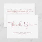 ピエレガントック結婚サンキューカード サンキューカード (正面/裏面)