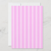 ピエレガントッストライプのクスウィート16誕生日招待状 招待状 (裏面)